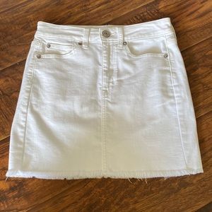 white jean skirt